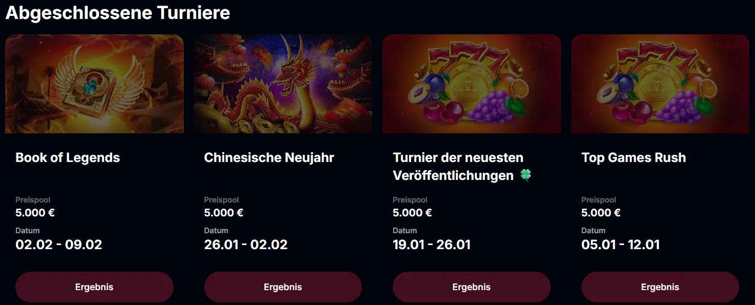 Yep Casino Turniere 2026 – spannende Slot-Turniere mit riesigen Preispools & Ranglisten
